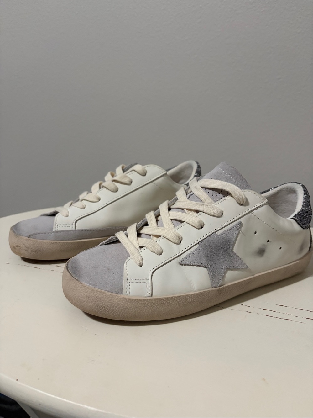 Golden Goose White Superstar Leather Sneaker size 37 Women’s - Picture 4 of 10